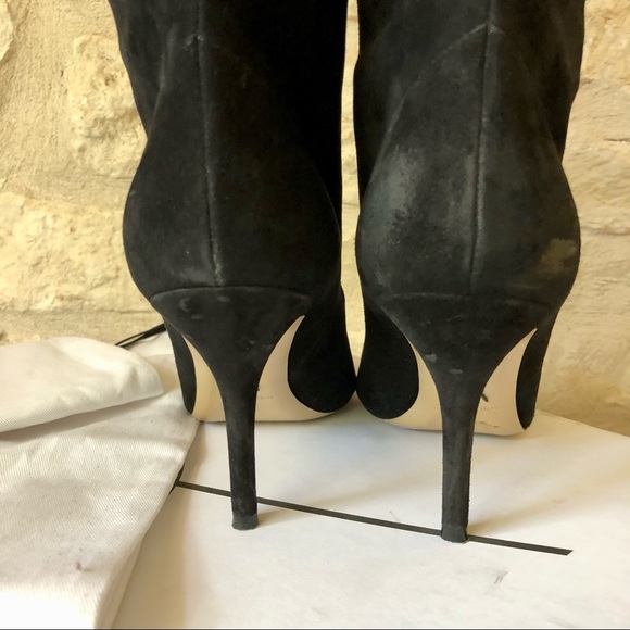 Paul Andrew Ciondolare Scrunch Suede Boots - size 39.5 - Picture 8 of 9